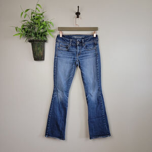 American Eagle Jeans Kick Boot Medium Wash Low Rise Bootcut Y2K Stretch AE 2